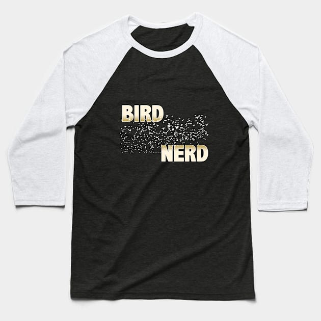 Birder - Bird Nerd Baseball T-Shirt by Kudostees